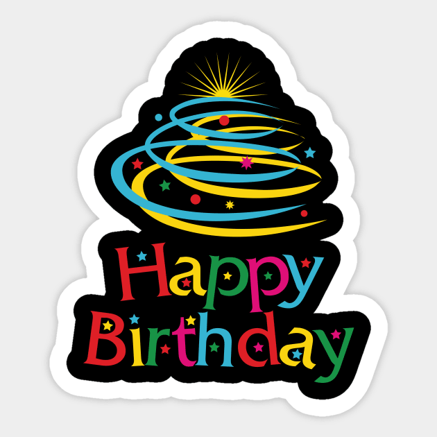 Funny and Happy Birthday Celebration Sticker by jazzworldquest